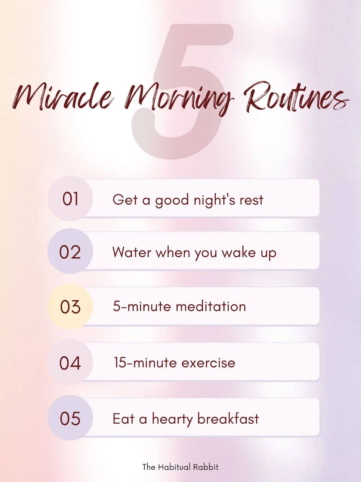 5 miracle morning routines