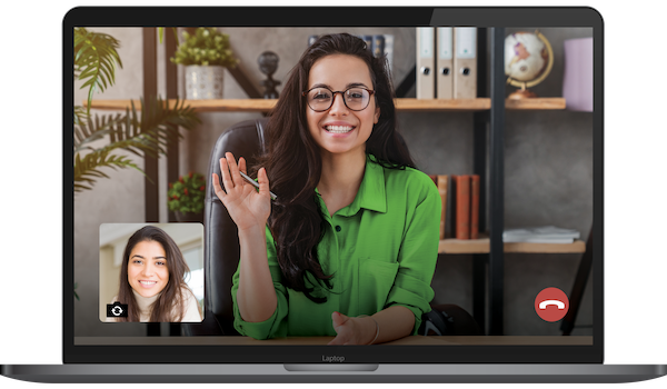 A video session on BetterHelp allows you and your therapist to engage in a virtual face-to-face conversation